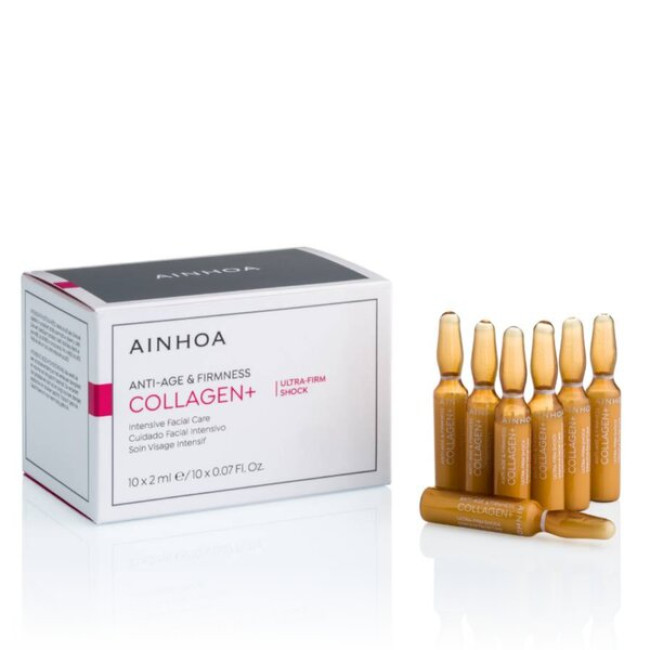 Ainhoa Collagen+ Ultra-Firm Shock Ampoules (10x2ml) — Siero Ainhoa Collagen+ Ultra-Firm Shock Ampoules (10x2ml) — Siero