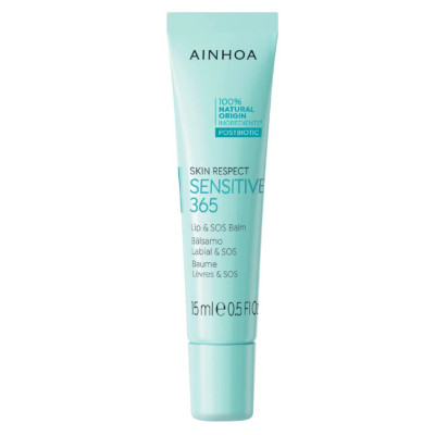 Ainhoa Skin Respect Sensitive 365 Lip and SOS Balm 15ml Ainhoa Skin Respect Sensitive 365 Lip and SOS Balm 15ml