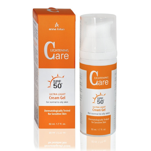 Anna Lotan Lightening Care Ultra Light Cream Gel SPF50+ (50ml) — Helendav hooldus Anna Lotan Lightening Care Ultra Light Cream Gel SPF50+ (50ml) — Helendav hooldus