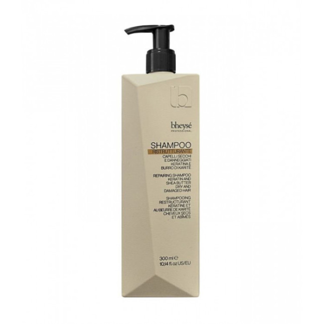 Bheyse Restructuring Repairing Shampoo with Keratin and Shea Butter for Dry and Damaged Hair 300ml — Shampoo Bheyse Restructuring Repairing Shampoo with Keratin and Shea Butter for Dry and Damaged Hair 300ml — Shampoo