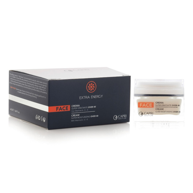 Capri Beauty Line Extra Energy Super Moisturizing Cream over 40 — Anti-età / Antirughe Capri Beauty Line Extra Energy Super Moisturizing Cream over 40 — Anti-età / Antirughe