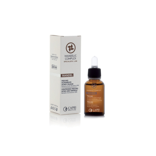 Capri Beauty Line Mandelic Complex Lightening Peeling Acne and Wrinkle (Mandelic Acid Solution 50%) 30ml｜トリートメント