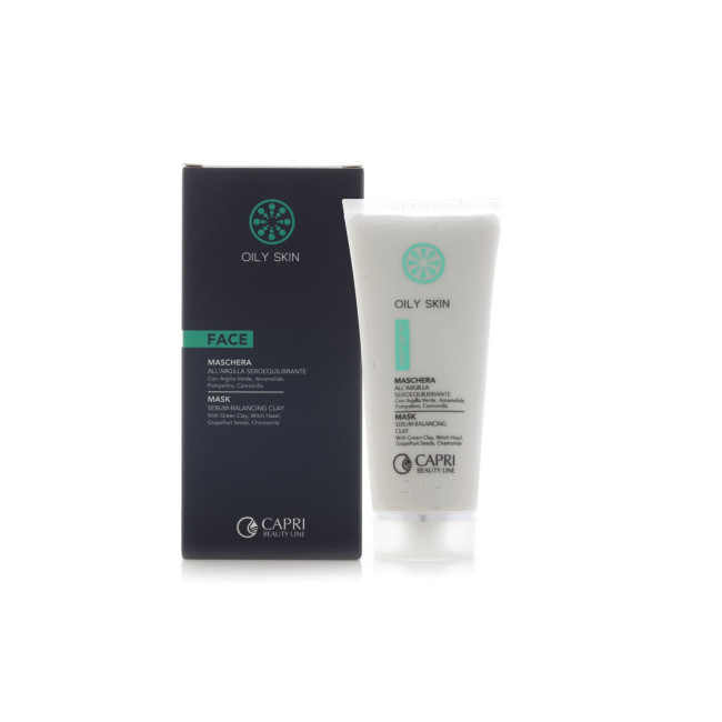 Capri Beauty Line Oily Skin Sebum Balancing Clay Mask — Maschere Capri Beauty Line Oily Skin Sebum Balancing Clay Mask — Maschere