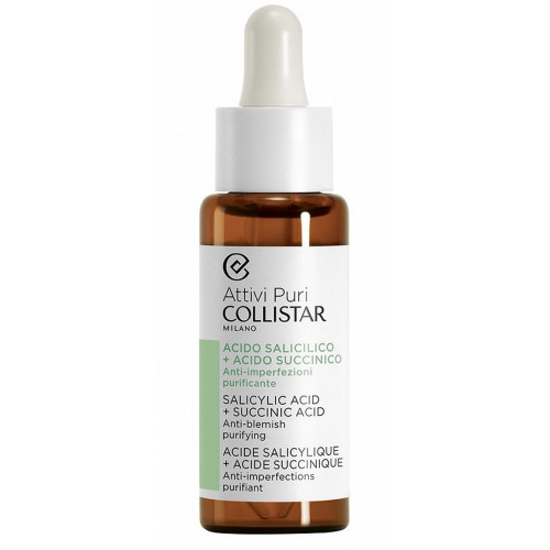Collistar Attivi Puri Salicylic Acid + Succinic Acid Anti-Blemish Purifying Drops 30ml — Seerum Collistar Attivi Puri Salicylic Acid + Succinic Acid Anti-Blemish Purifying Drops 30ml — Seerum