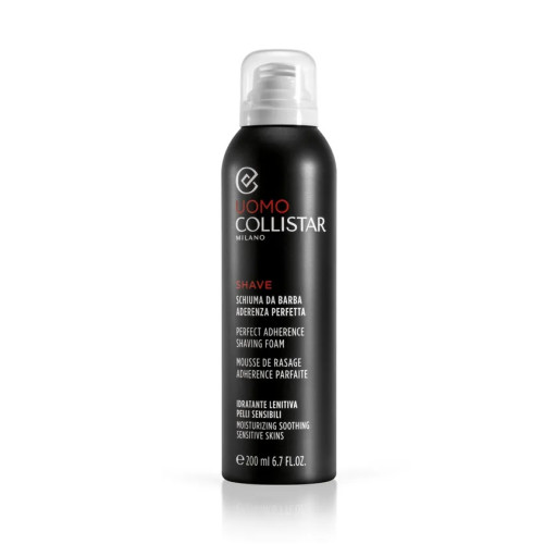 Collistar Uomo Shave Perfect Adherence Shaving Foam Moisturizing Soothing Sensitive Skin 200ml — Hautpflege für Männer Collistar Uomo Shave Perfect Adherence Shaving Foam Moisturizing Soothing Sensitive Skin 200ml — Hautpflege für Männer