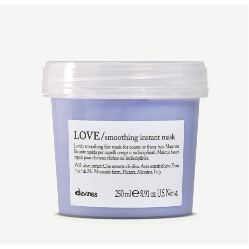 Davines LOVE Smoothing Instant Mask for Coarse or Frizzy Hair 250ml — Maskid Davines LOVE Smoothing Instant Mask for Coarse or Frizzy Hair 250ml — Maskid