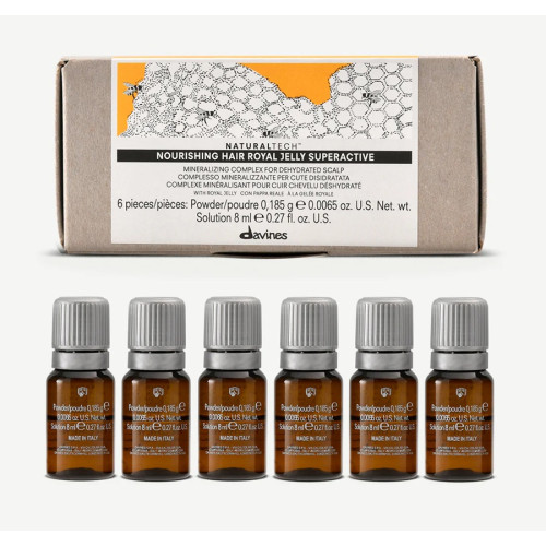 Davines NaturalTech Nourishing Hair Royal Jelly Superactive Mineralizing Scalp Treatment 6x8 ml — Trattamenti Davines NaturalTech Nourishing Hair Royal Jelly Superactive Mineralizing Scalp Treatment 6x8 ml — Trattamenti