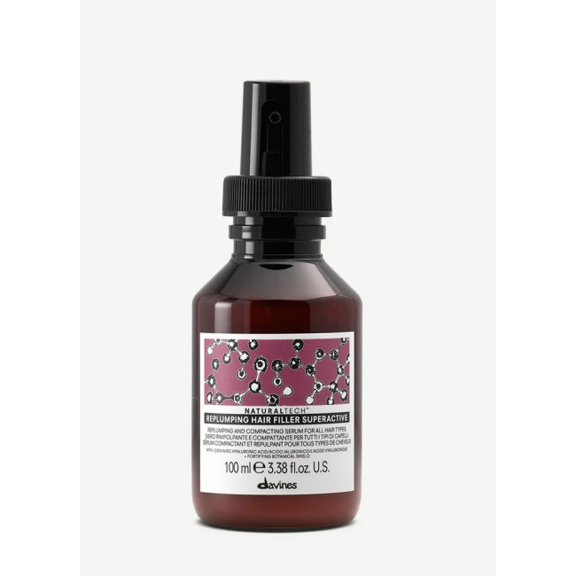 Davines NaturalTech Replumping Hair Filler Superactive Leave-in 100ml — Процедуры и уход