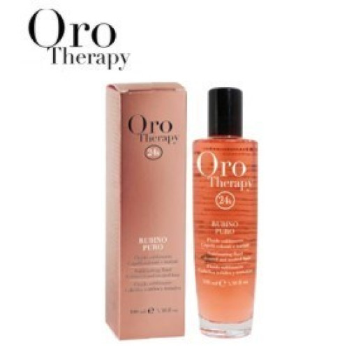 Fanola Oro Therapy 24k Argan Oil Ruby for Red and Brunette Hair 100ml — Trattamenti Fanola Oro Therapy 24k Argan Oil Ruby for Red and Brunette Hair 100ml — Trattamenti