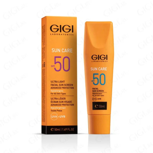GiGi Sun Care Ultra Light Facial Sun Screen Advanced Protection SPF50 UVA/UVB For all skin types 50ml — Körper GiGi Sun Care Ultra Light Facial Sun Screen Advanced Protection SPF50 UVA/UVB For all skin types 50ml — Körper