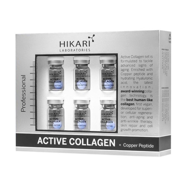 Hikari Active Collagen Set + Copper peptide 6 vials + 20ml — Trattamenti Hikari Active Collagen Set + Copper peptide 6 vials + 20ml — Trattamenti