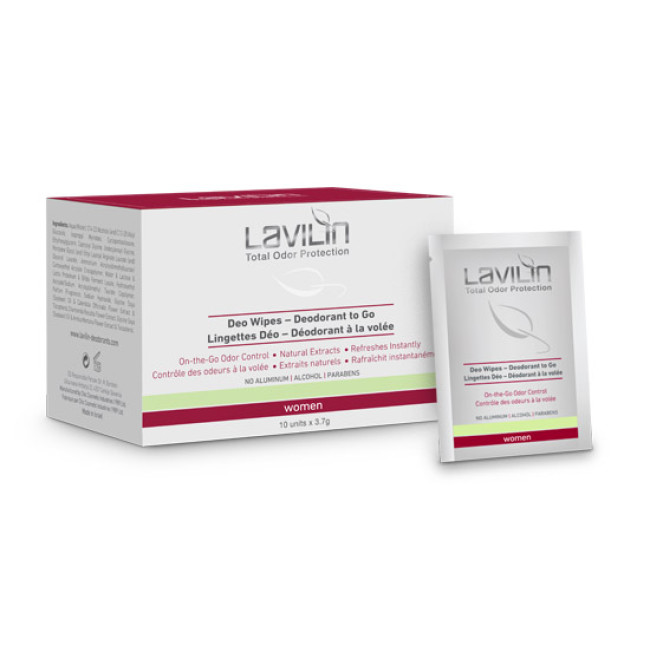 Hlavin Lavilin Women Deo Wipes - Deodorant to Go 10x3.7g — Дезодоранты Hlavin Lavilin Women Deo Wipes - Deodorant to Go 10x3.7g — Дезодоранты