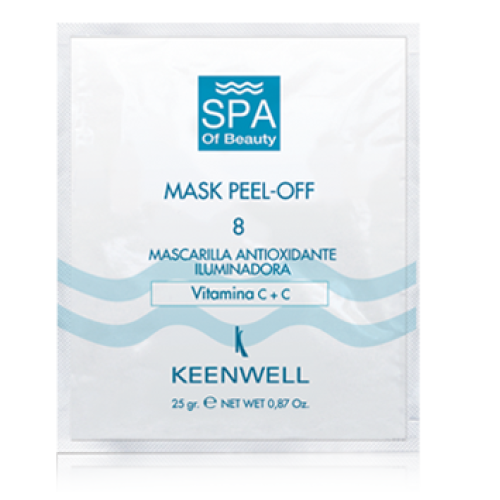 Keenwell SPA of Beauty 8 Peel-Off Vitamine C+C Mask — C-vitamiin Keenwell SPA of Beauty 8 Peel-Off Vitamine C+C Mask — C-vitamiin