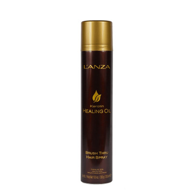 L'Anza Keratin Healing Oil Brush Thru Hair Spray 350ml — Haarstyling L'Anza Keratin Healing Oil Brush Thru Hair Spray 350ml — Haarstyling