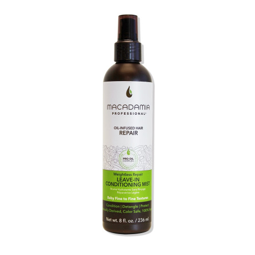 Macadamia Professional Weightless Moisture Leave-in Conditioning Mist 236ml — Balsami Macadamia Professional Weightless Moisture Leave-in Conditioning Mist 236ml — Balsami