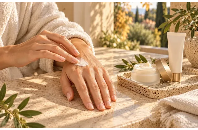 Mani e cuticole secche in autunno: come scegliere crema, trattamento notte e cura delle unghie