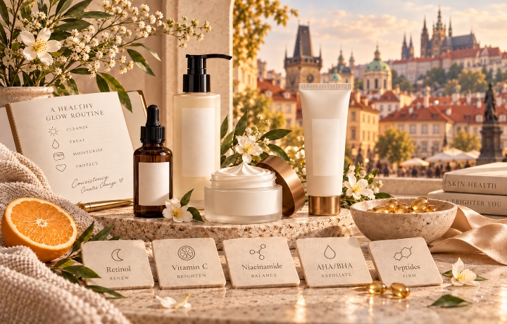 Retinolo, vitamina C, niacinamide, acidi e peptidi: come combinarli nella skincare