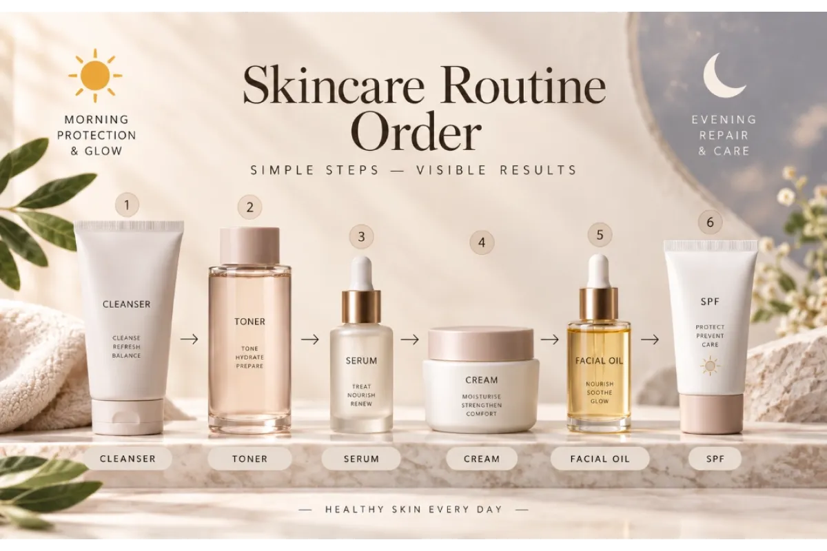 In quale ordine applicare i prodotti skincare: routine mattina e sera