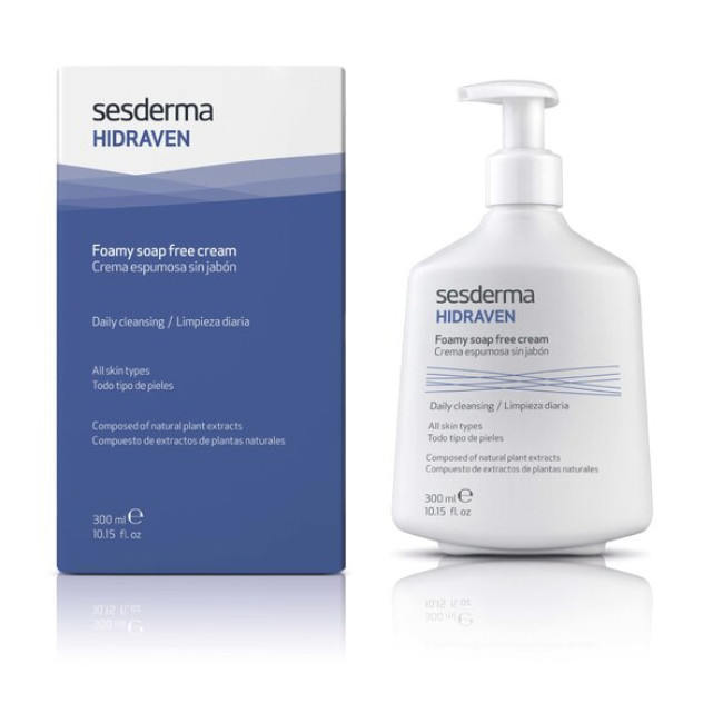 SeSDerma Hidraven Foamy Soap Free Cream 300ml — Detersione
