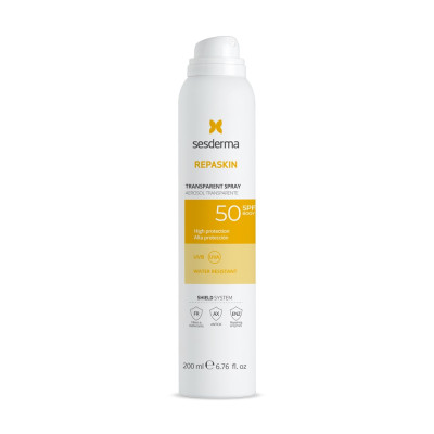 Sesderma Repaskin Transparent Spray SPF50 (200ml) — Тело Sesderma Repaskin Transparent Spray SPF50 (200ml) — Тело
