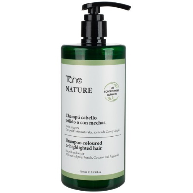 Tahe Nature Coloured or Highlighted Hair Shampoo 750ml — Shampoo Tahe Nature Coloured or Highlighted Hair Shampoo 750ml — Shampoo
