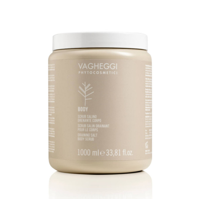 Vagheggi Body Professional Draining Salt Body Scrub 1000ml — Tselluliidivastane ja vormiv hooldus Vagheggi Body Professional Draining Salt Body Scrub 1000ml — Tselluliidivastane ja vormiv hooldus