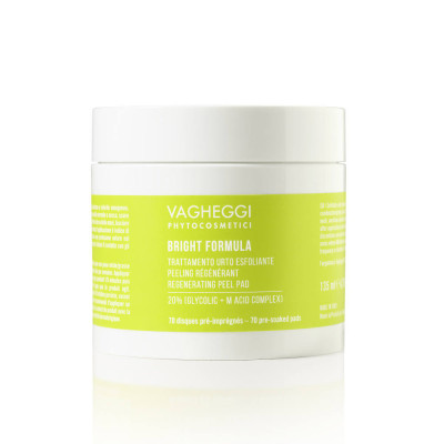 Vagheggi Bright Formula Regenerating Peel Pads 20% Glycolic + M Acid Complex (70pcs) — Ексфоліанти та пілінги Vagheggi Bright Formula Regenerating Peel Pads 20% Glycolic + M Acid Complex (70pcs) — Ексфоліанти та пілінги