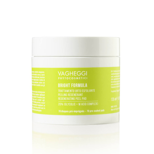 Vagheggi Bright Formula Regenerating Peel Pads 20% Glycolic + M Acid Complex (70pcs) — Koorijad ja peelingud Vagheggi Bright Formula Regenerating Peel Pads 20% Glycolic + M Acid Complex (70pcs) — Koorijad ja peelingud
