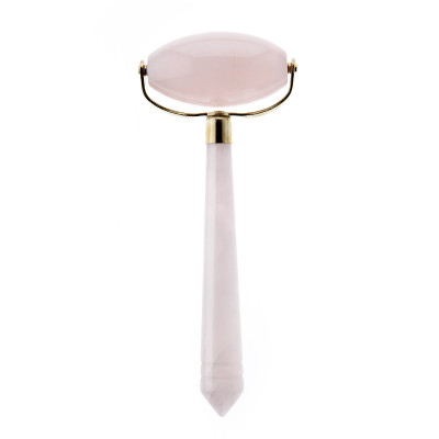 White Lotus Luxurious Large Rose Quartz Roller — Anti-età White Lotus Luxurious Large Rose Quartz Roller — Anti-età